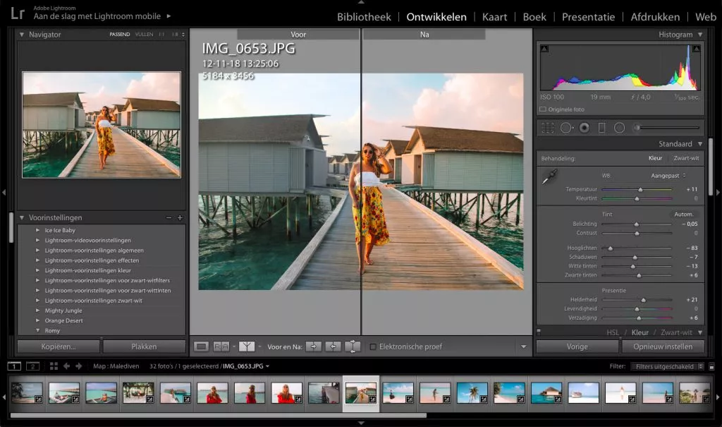 Adobe Lightroom foto's bewerken