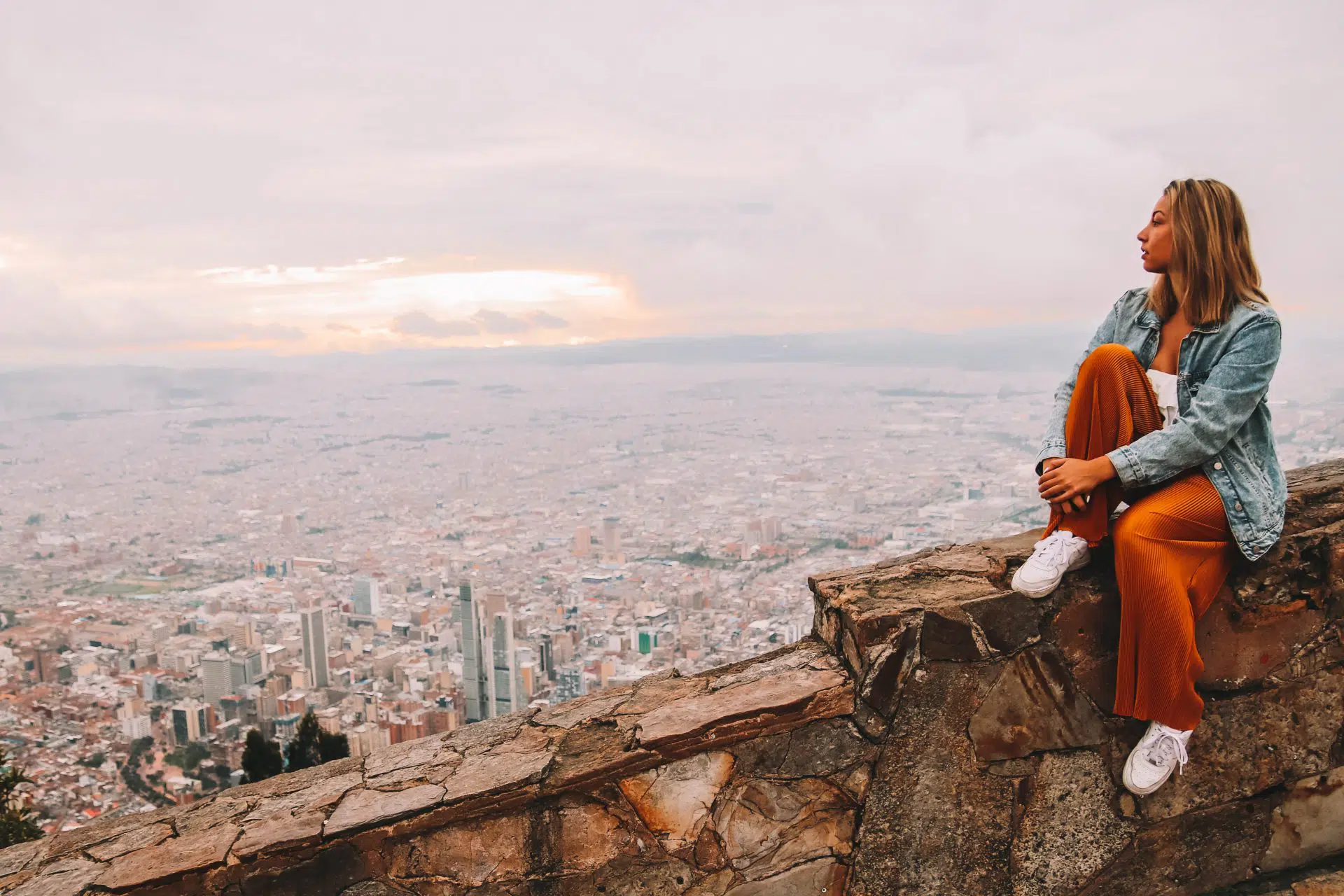 Uirzicht Berg Monserrate Bogota