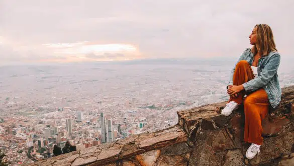 Uirzicht Berg Monserrate Bogota