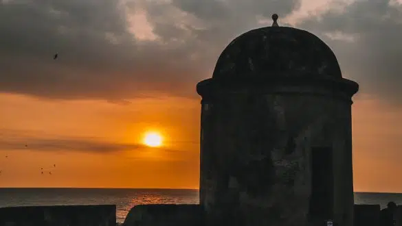 Zonsondergang Cartagena Colombia