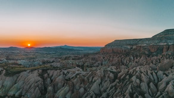 Zonsondergang Red Valley Cappadocië