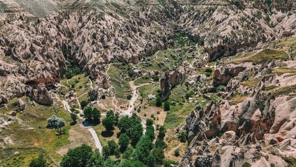 Zelve Open Air Cappadocië vanuit de lucht